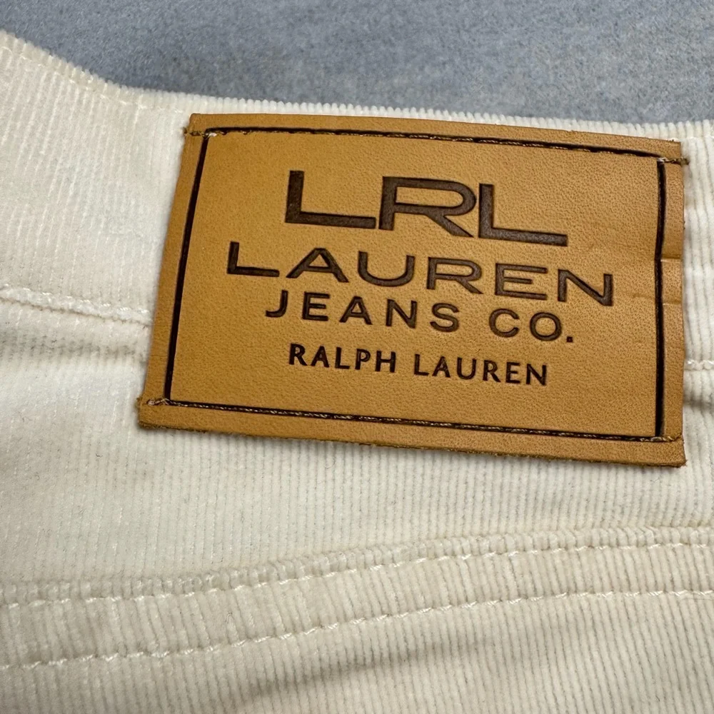 Lauren Ralph Lauren Pants Womens 4P White Premier Straight Corduroy Stretch RLL